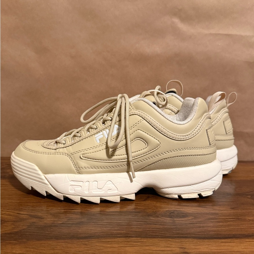 Fila Disruptor II Sneakers in Nude color- Women’s size 8